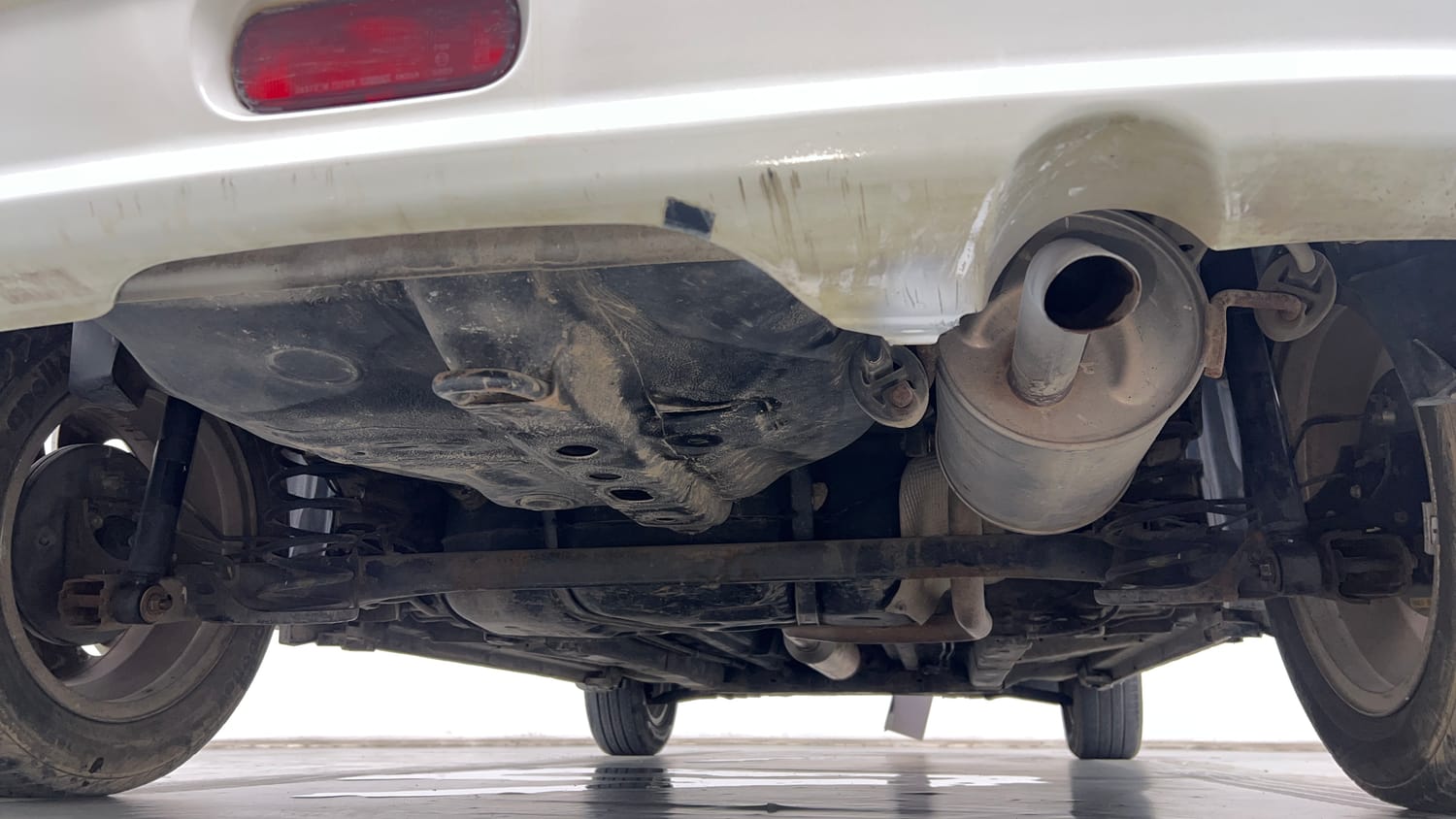 Used 2012 Maruti Suzuki Swift Dzire ZXI Petrol Manual extra REAR UNDERBODY VIEW (TAKEN FROM REAR)