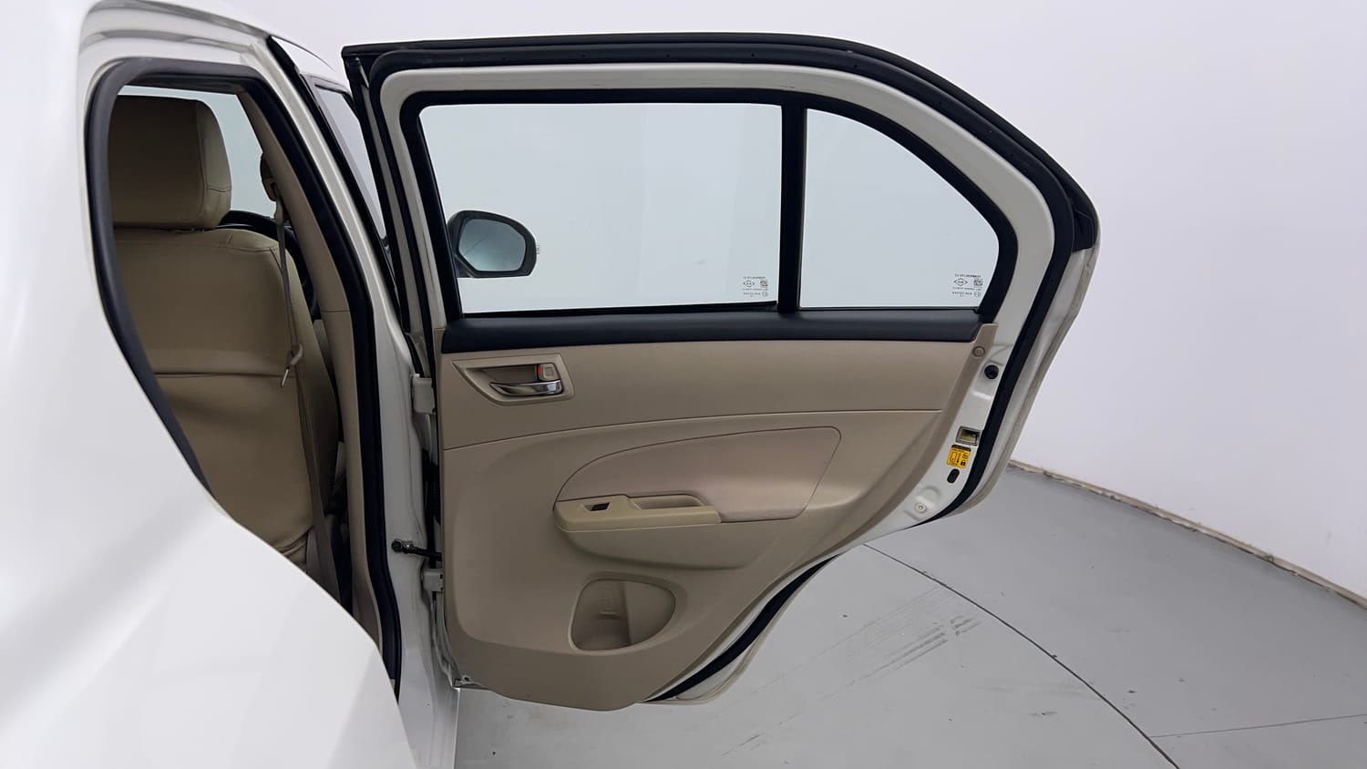Used 2012 Maruti Suzuki Swift Dzire ZXI Petrol Manual interior RIGHT REAR DOOR OPEN VIEW