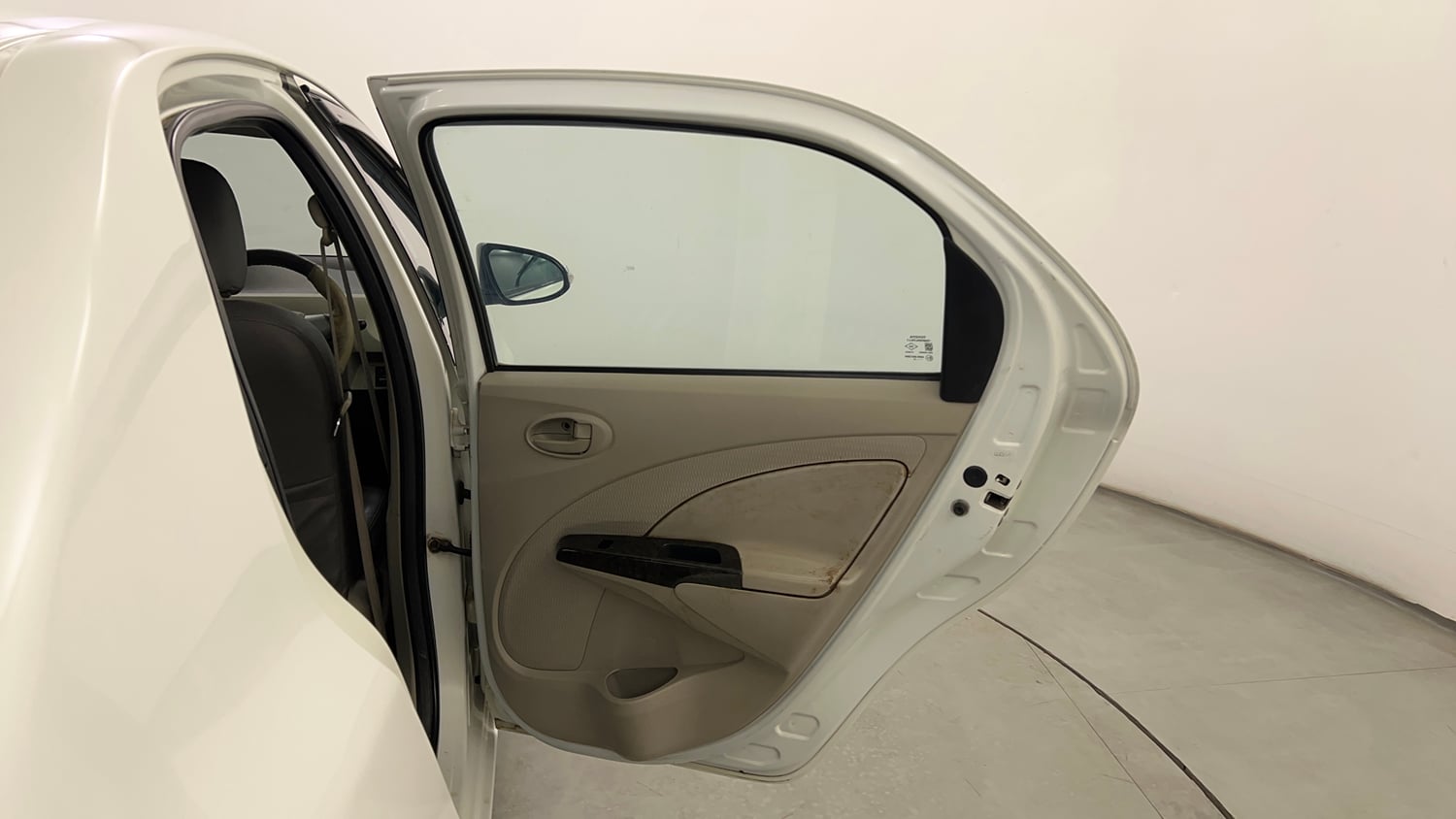 Used 2015 Toyota Etios VX Petrol Manual interior RIGHT REAR DOOR OPEN VIEW