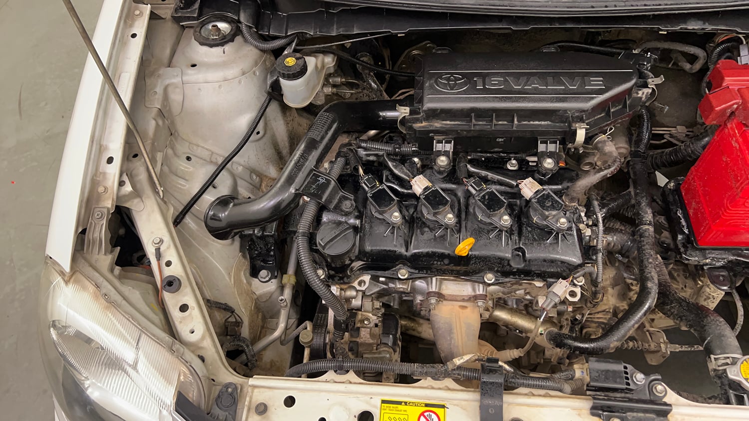 Used 2015 Toyota Etios VX Petrol Manual engine ENGINE RIGHT SIDE VIEW