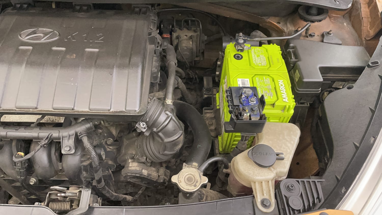 Used 2016 Hyundai Grand i10 Asta 1.2 Kappa VTVT (O) Petrol Manual engine ENGINE LEFT SIDE VIEW