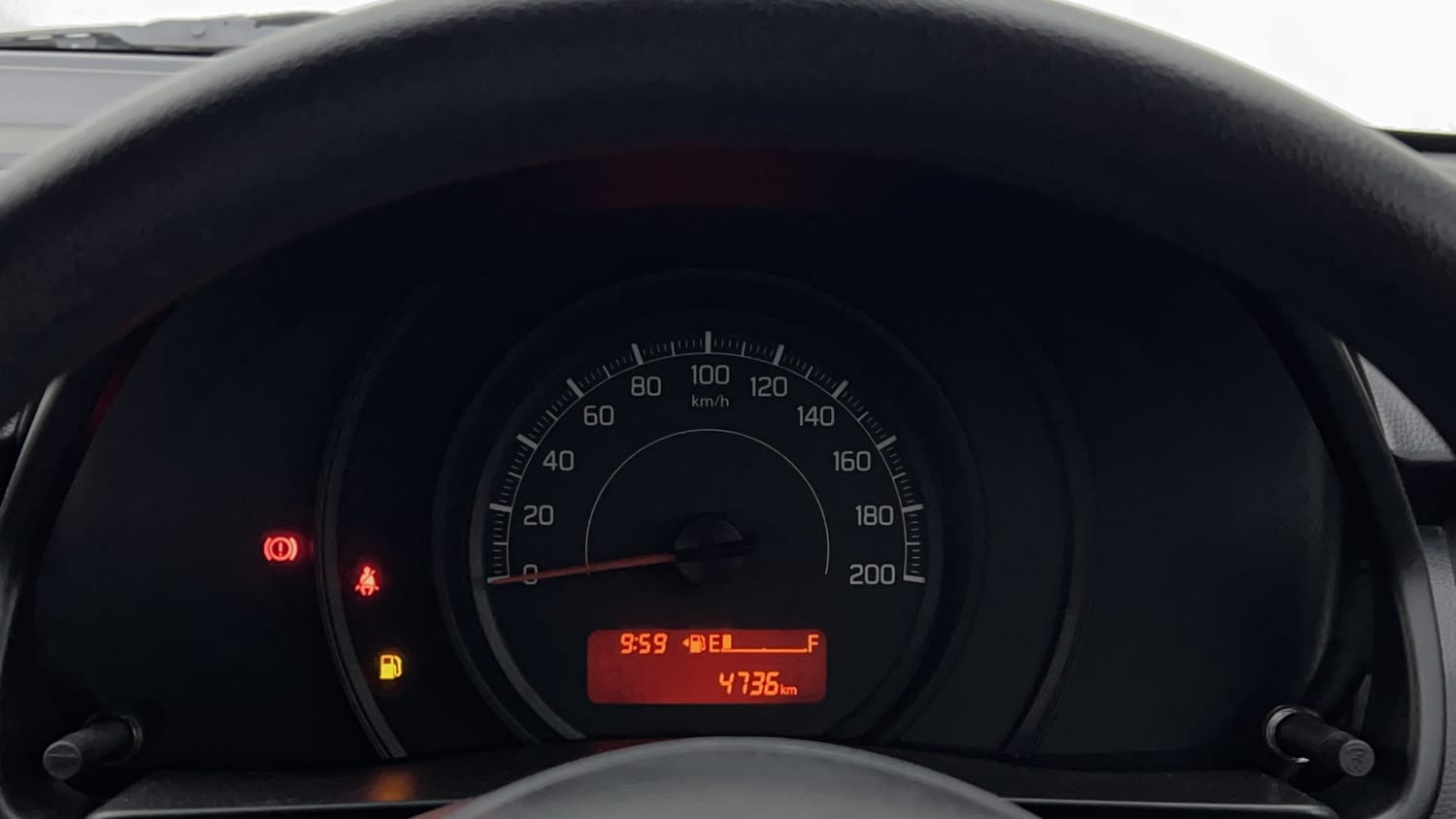 Used 2023 Maruti Suzuki Swift LXi Petrol Manual interior CLUSTERMETER VIEW