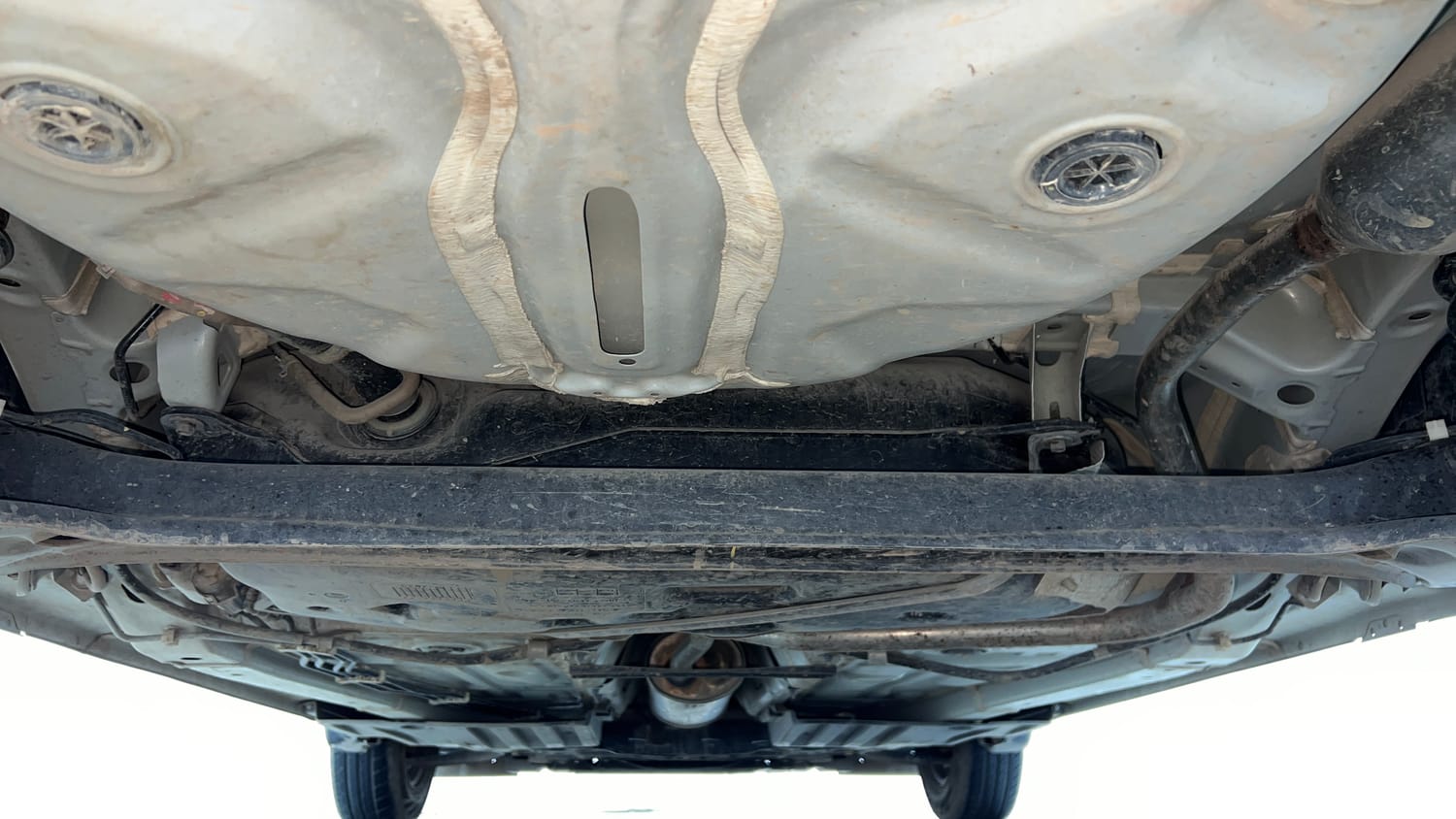 Used 2023 Maruti Suzuki Swift LXi Petrol Manual extra REAR UNDERBODY VIEW (TAKEN FROM REAR)