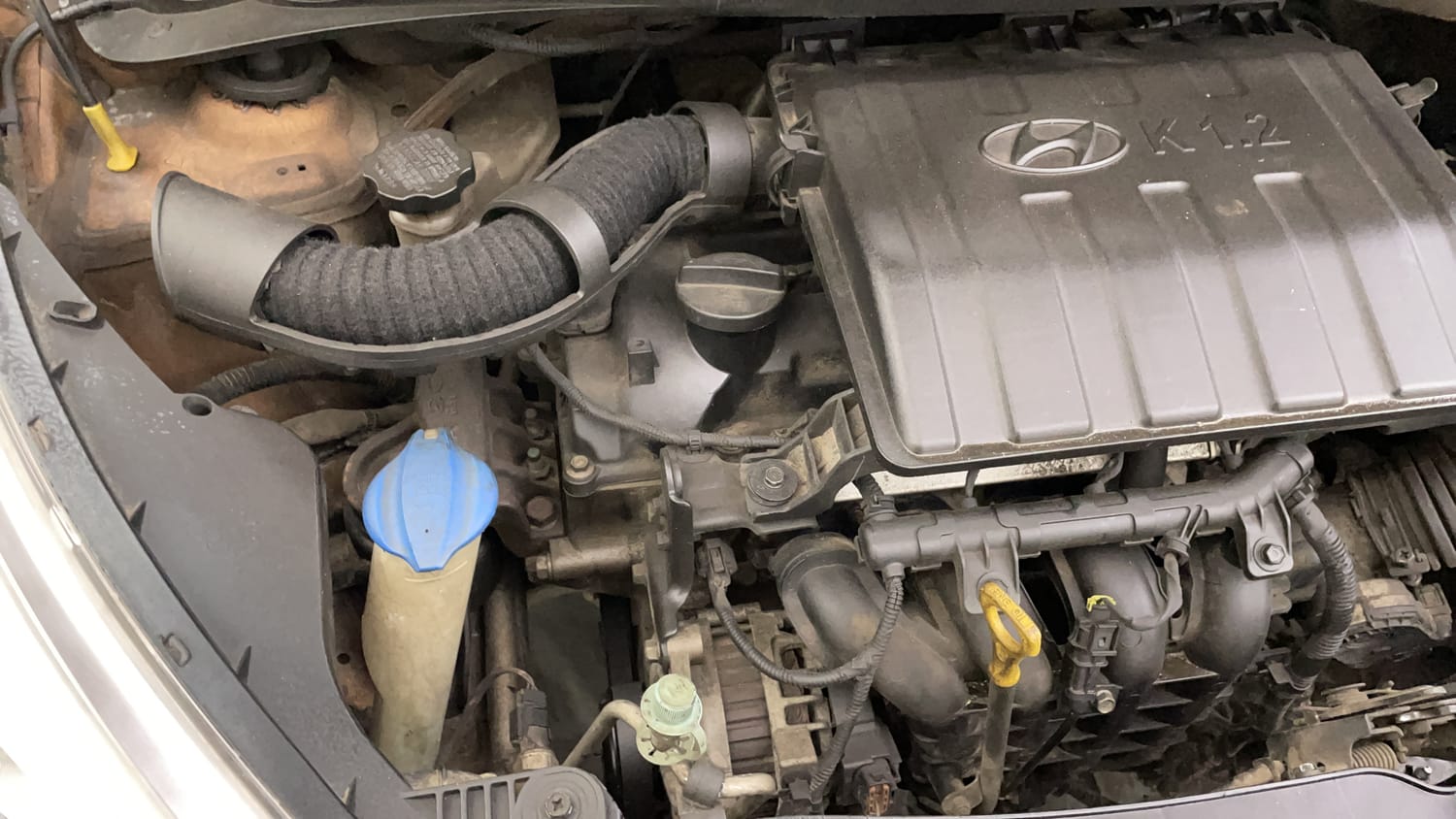Used 2016 Hyundai Grand i10 Asta 1.2 Kappa VTVT (O) Petrol Manual engine ENGINE RIGHT SIDE VIEW