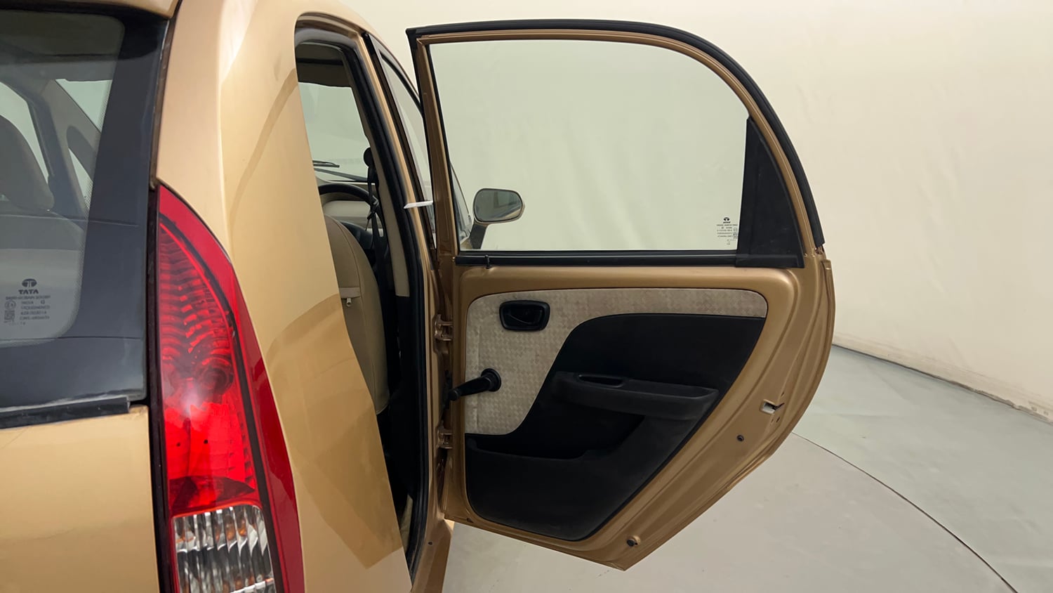 Used 2014 Tata Nano Twist XT Petrol Manual interior RIGHT REAR DOOR OPEN VIEW