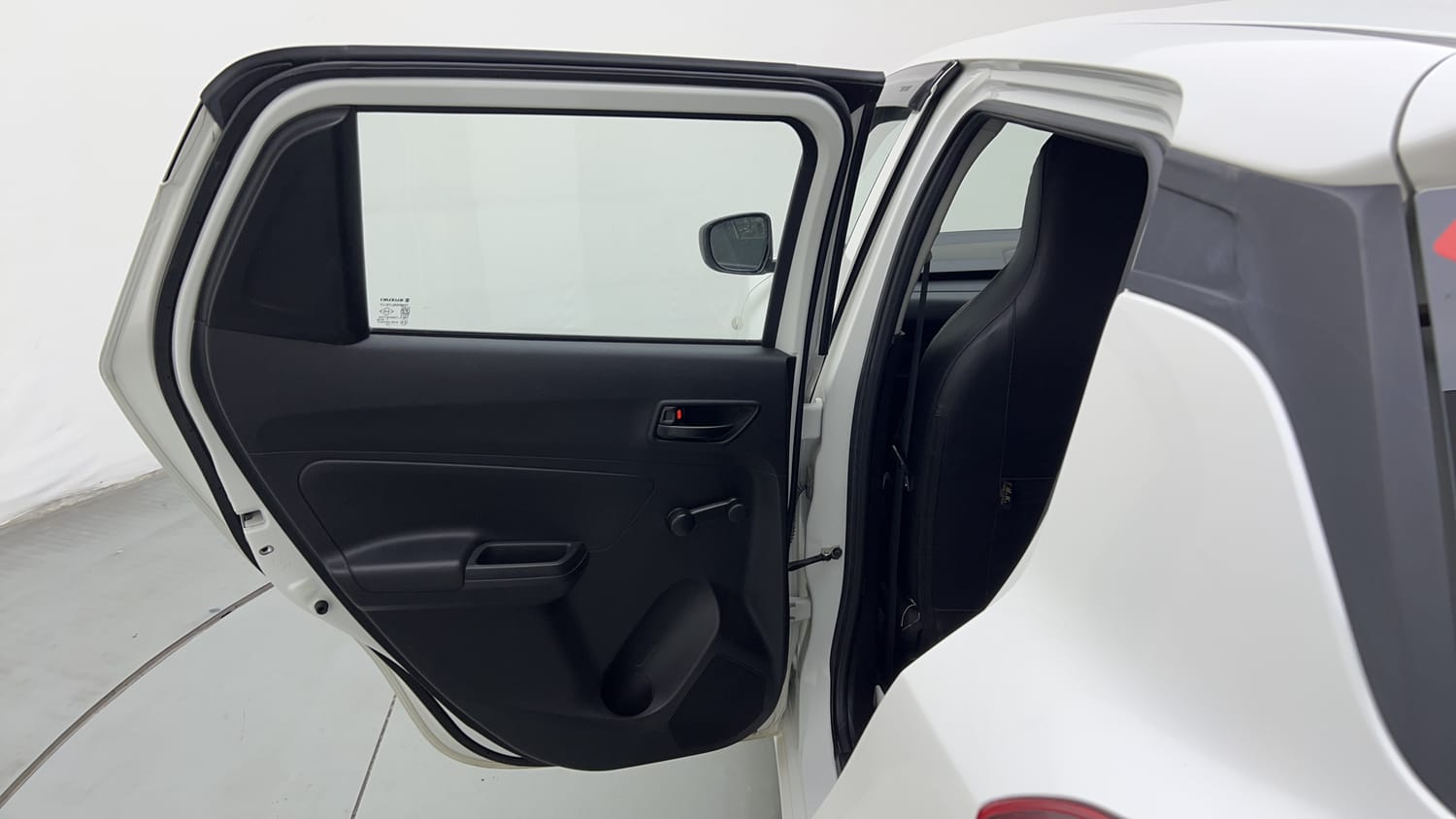 Used 2023 Maruti Suzuki Swift LXi Petrol Manual interior LEFT REAR DOOR OPEN VIEW