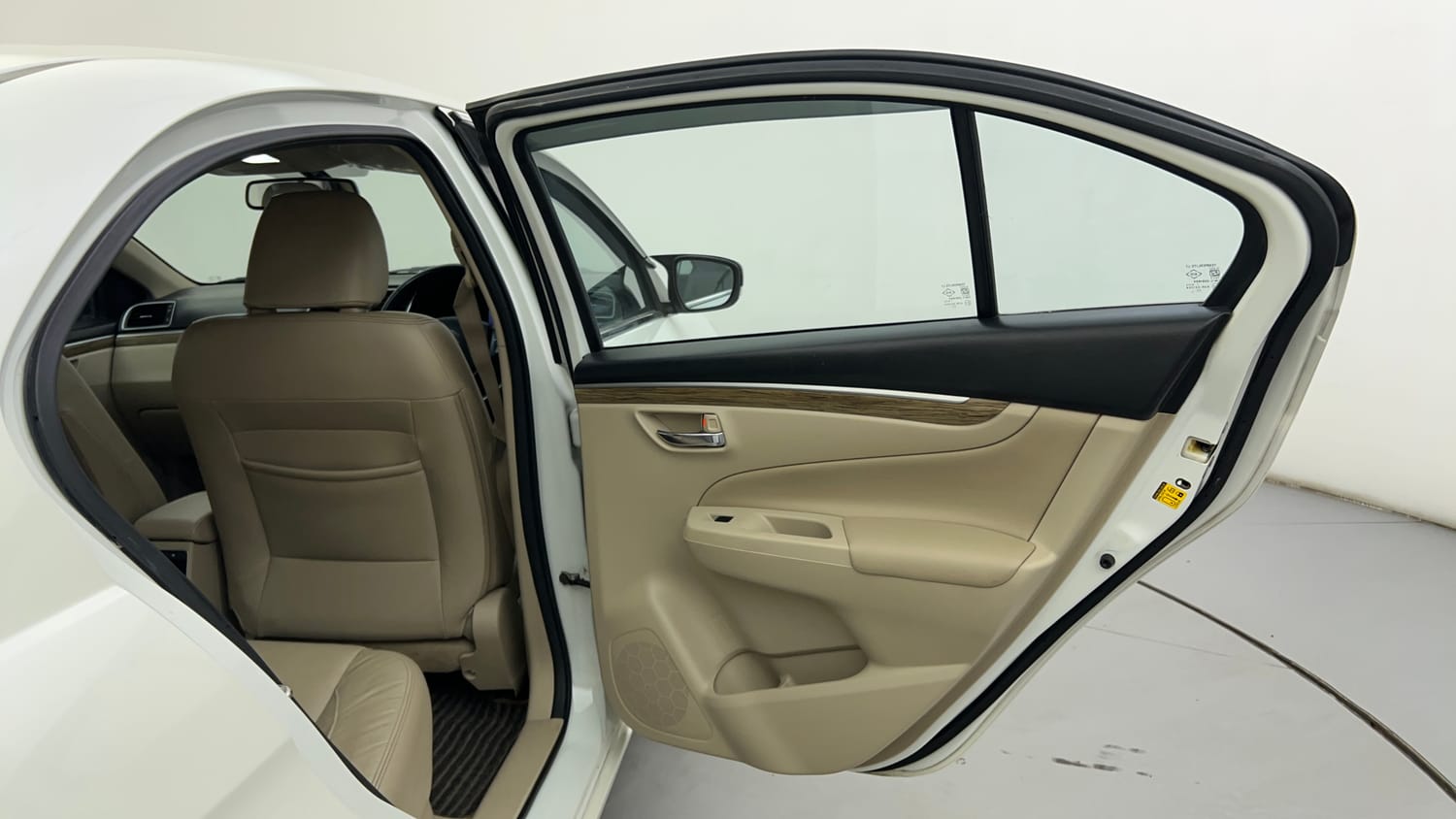 Used 2022 Maruti Suzuki Ciaz Alpha 1.5 AT Petrol Automatic interior RIGHT REAR DOOR OPEN VIEW