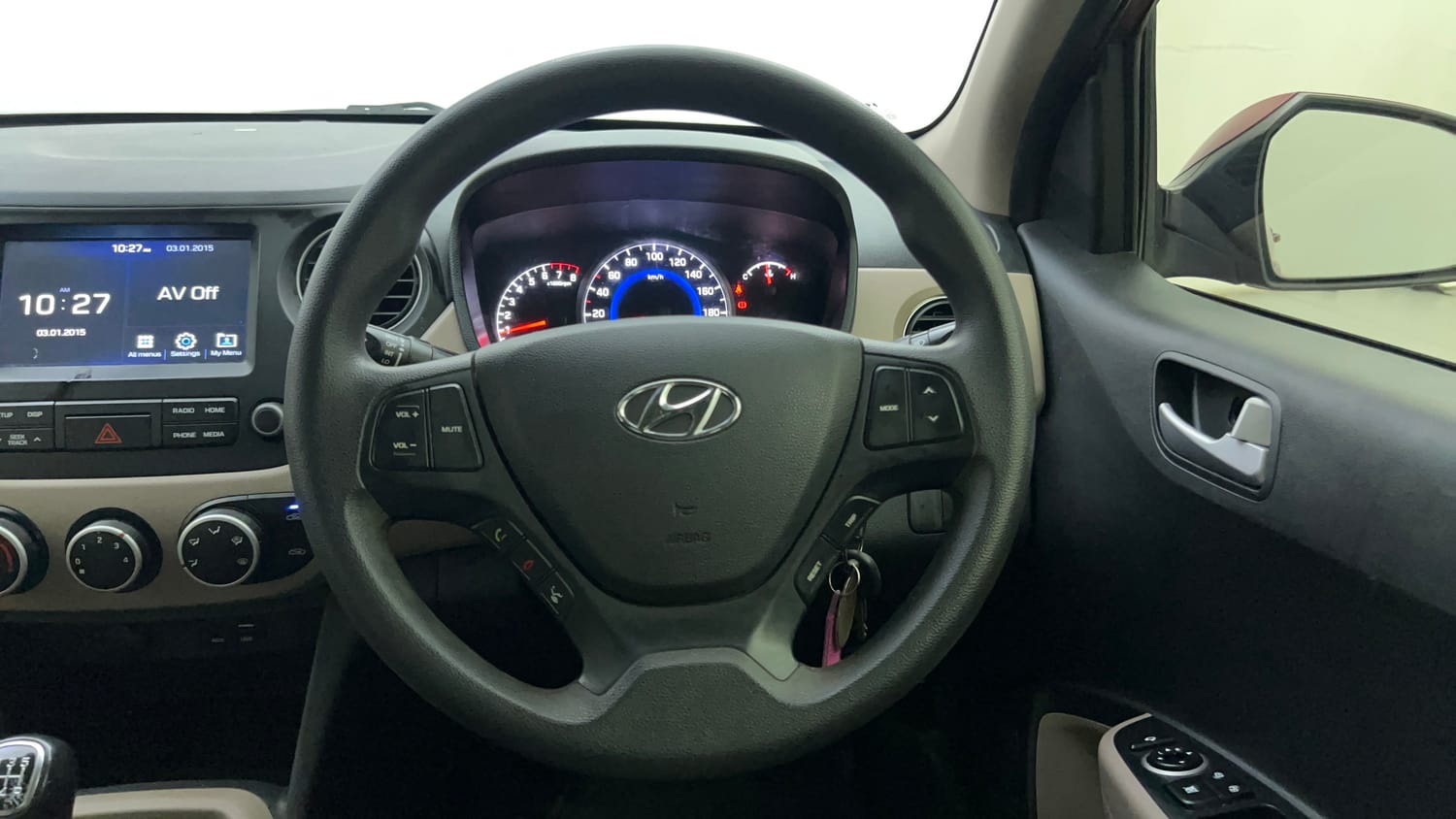 Used 2019 Hyundai Grand i10 Sportz 1.2 Kappa VTVT Petrol Manual interior STEERING VIEW