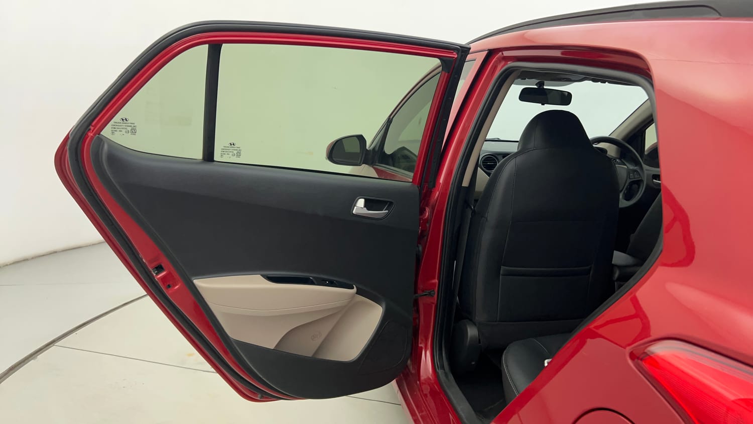 Used 2019 Hyundai Grand i10 Sportz 1.2 Kappa VTVT Petrol Manual interior LEFT REAR DOOR OPEN VIEW