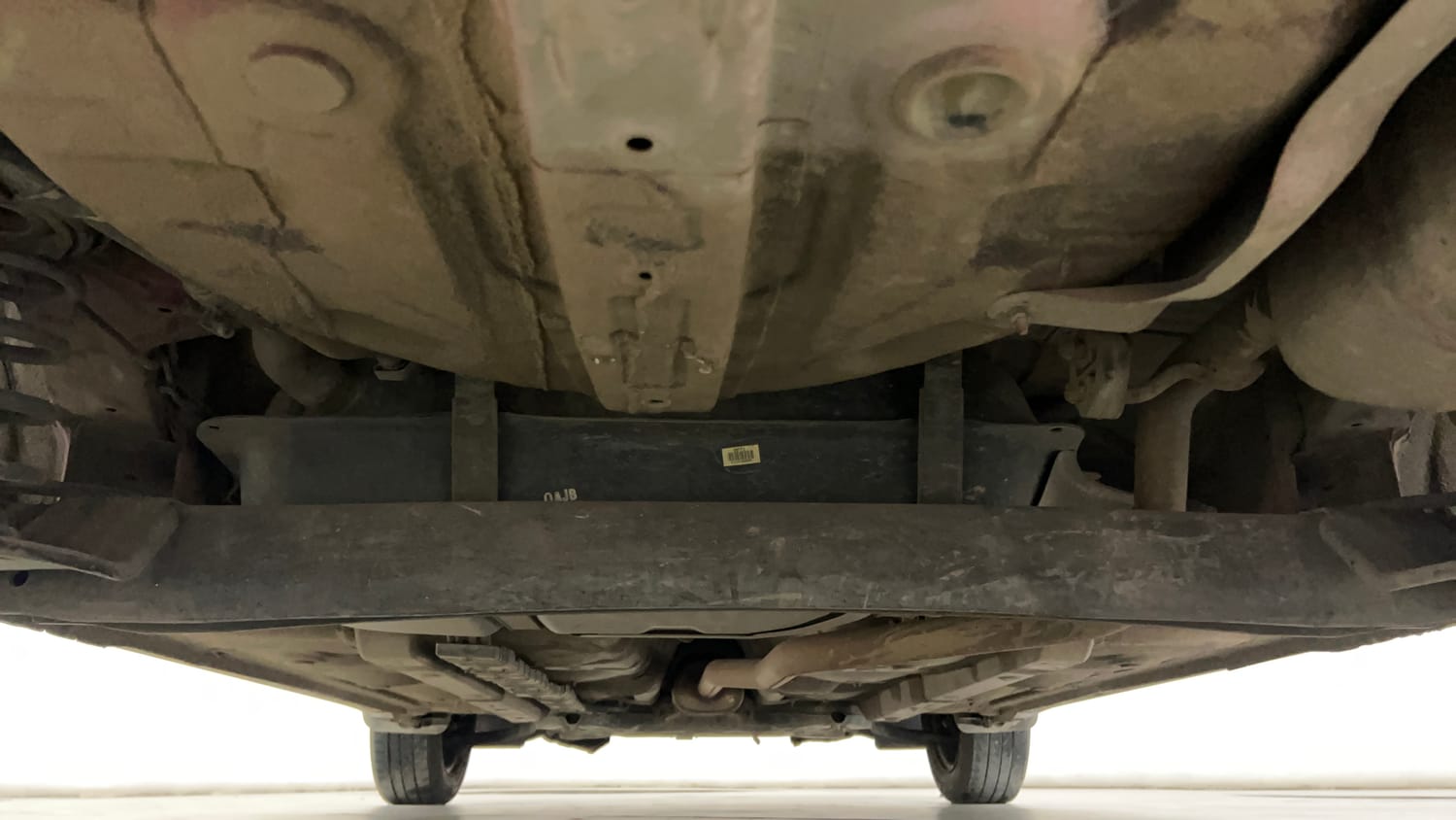 Used 2019 Hyundai Grand i10 Sportz 1.2 Kappa VTVT Petrol Manual extra REAR UNDERBODY VIEW (TAKEN FROM REAR)