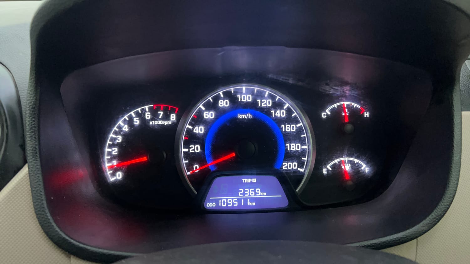 Used 2019 Hyundai Grand i10 Sportz 1.2 Kappa VTVT Petrol Manual interior CLUSTERMETER VIEW