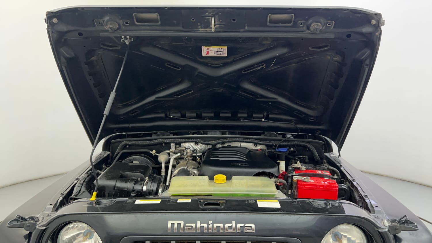 Used 2021 mahindra Thar LX Hard Top Diesel AT 4WD Diesel Automatic engine ENGINE & BONNET OPEN FRONT VIEW