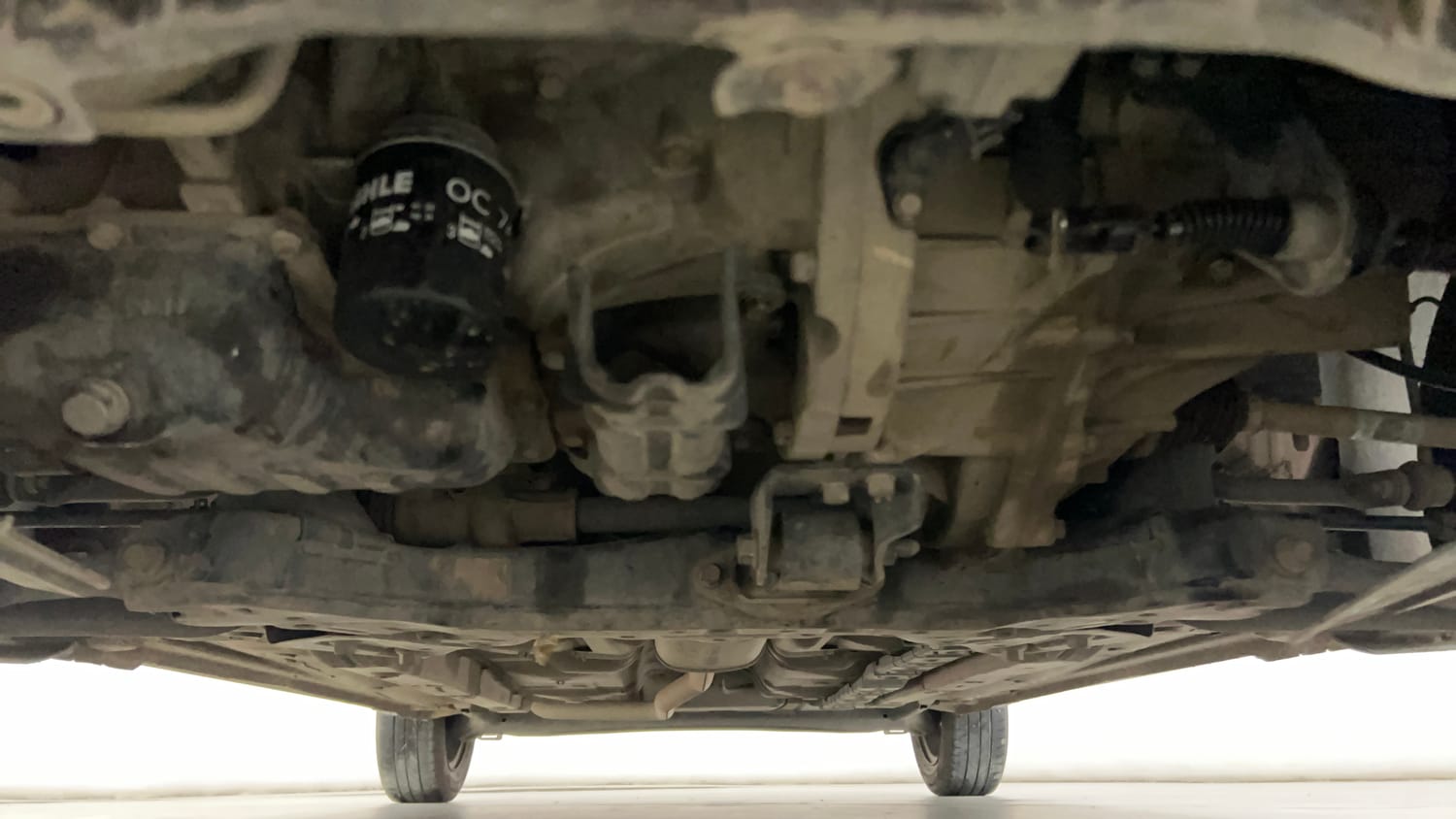Used 2019 Hyundai Grand i10 Sportz 1.2 Kappa VTVT Petrol Manual extra FRONT LEFT UNDERBODY VIEW
