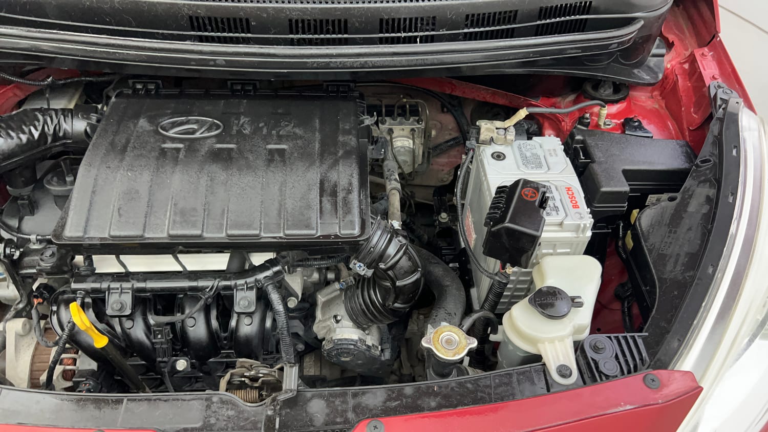 Used 2019 Hyundai Grand i10 Sportz 1.2 Kappa VTVT Petrol Manual engine ENGINE LEFT SIDE VIEW