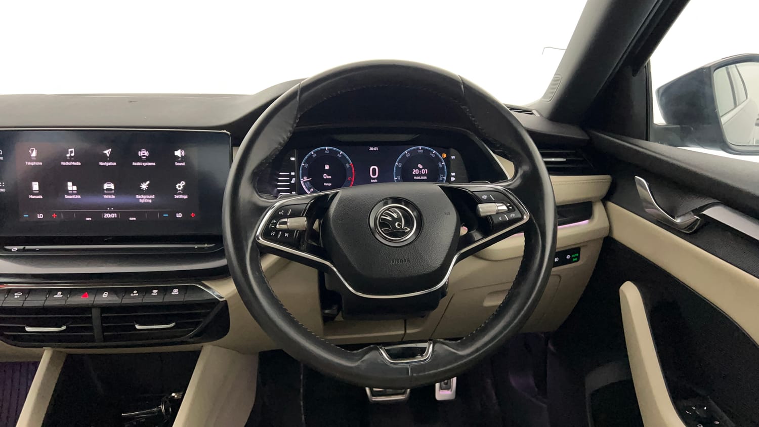 Used 2022 Skoda Octavia Style 2.0 Petrol Automatic interior STEERING VIEW