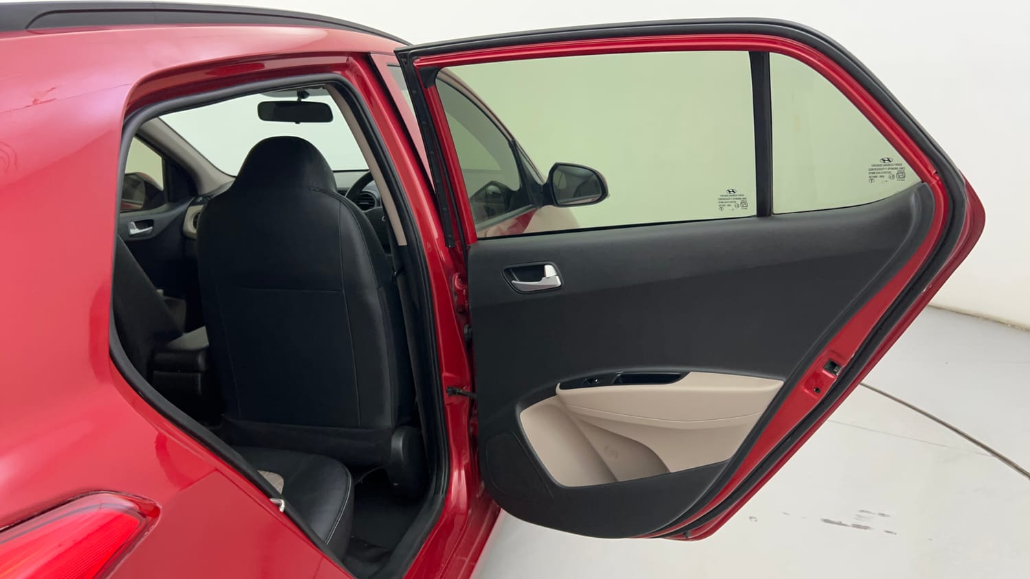 Used 2019 Hyundai Grand i10 Sportz 1.2 Kappa VTVT Petrol Manual interior RIGHT REAR DOOR OPEN VIEW