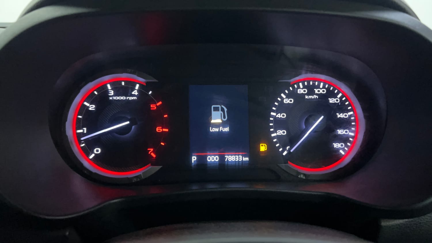 Used 2021 mahindra Thar LX Hard Top Diesel AT 4WD Diesel Automatic interior CLUSTERMETER VIEW