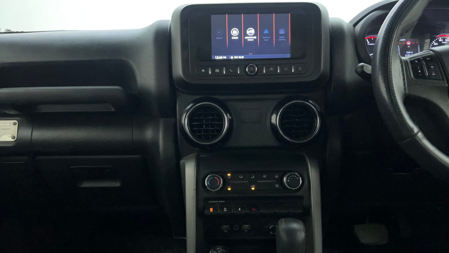 Used 2021 mahindra Thar LX Hard Top Diesel AT 4WD Diesel Automatic interior MUSIC SYSTEM & AC CONTROL VIEW