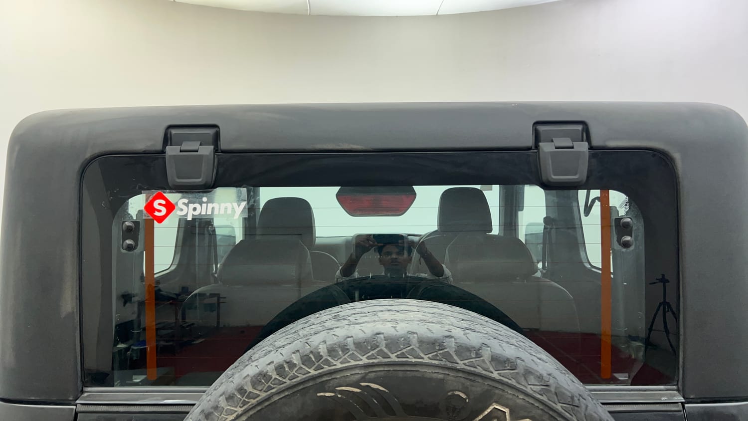 Used 2021 mahindra Thar LX Hard Top Diesel AT 4WD Diesel Automatic exterior BACK WINDSHIELD VIEW