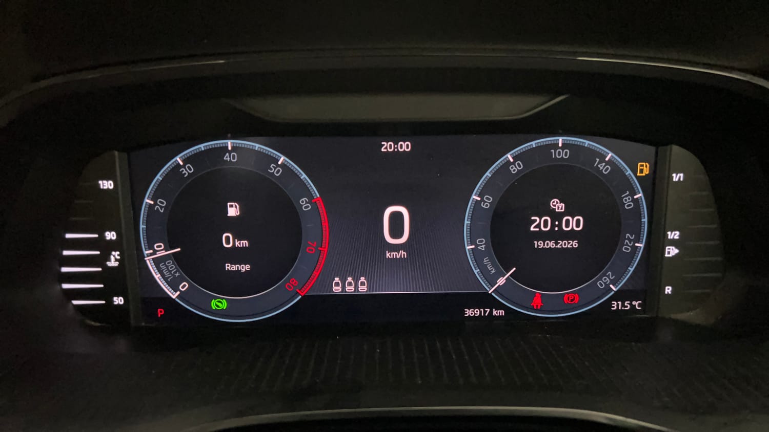 Used 2022 Skoda Octavia Style 2.0 Petrol Automatic interior CLUSTERMETER VIEW