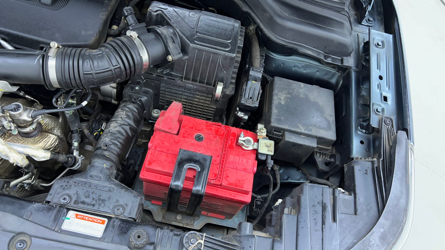 Used 2023 Mahindra XUV 300 W8 (O) 1.5 Diesel AMT Diesel Automatic engine ENGINE LEFT SIDE VIEW