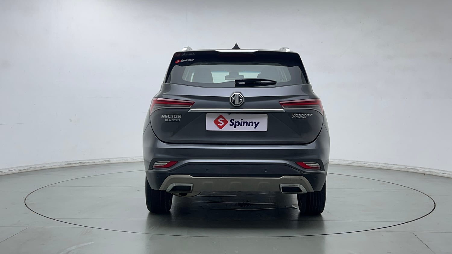 Used 2022 MG Motors Hector Plus Sharp 1.5 Petrol Turbo CVT 6-STR Petrol Automatic exterior BACK VIEW
