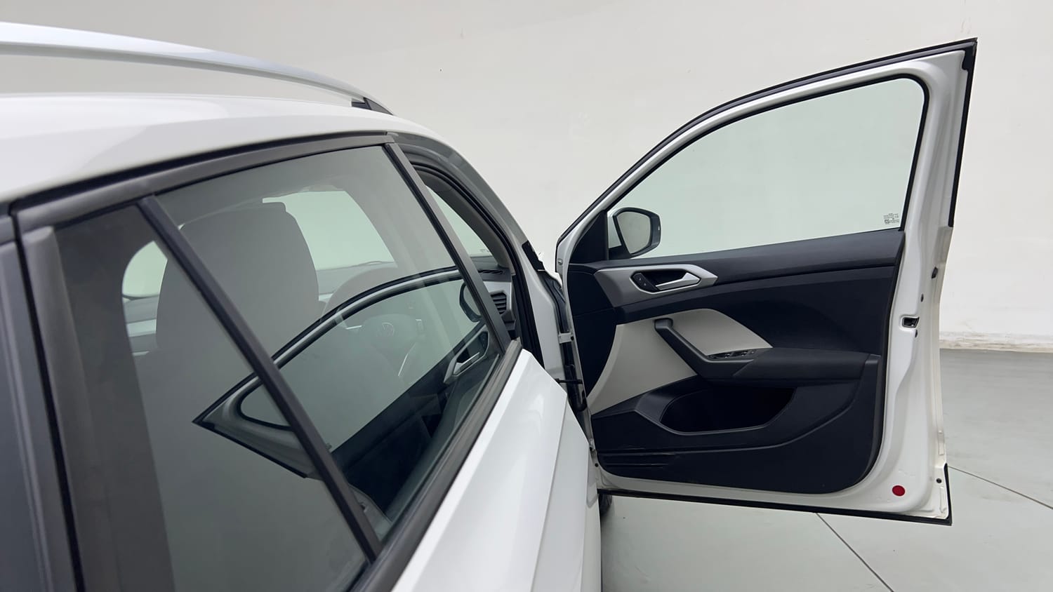 Used 2024 Volkswagen Taigun Highline 1.0 TSI MT Petrol Manual interior RIGHT FRONT DOOR OPEN VIEW