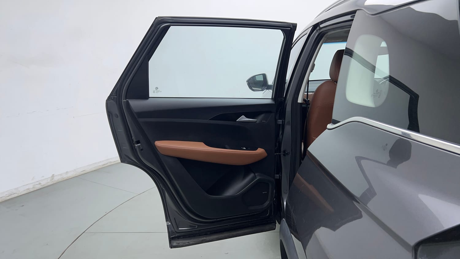 Used 2022 MG Motors Hector Plus Sharp 1.5 Petrol Turbo CVT 6-STR Petrol Automatic interior LEFT REAR DOOR OPEN VIEW