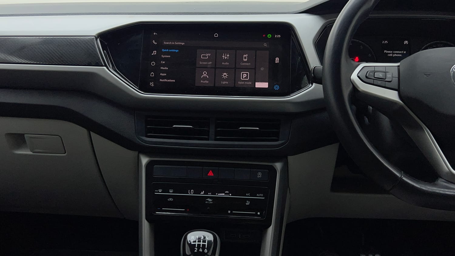 Used 2024 Volkswagen Taigun Highline 1.0 TSI MT Petrol Manual interior MUSIC SYSTEM & AC CONTROL VIEW