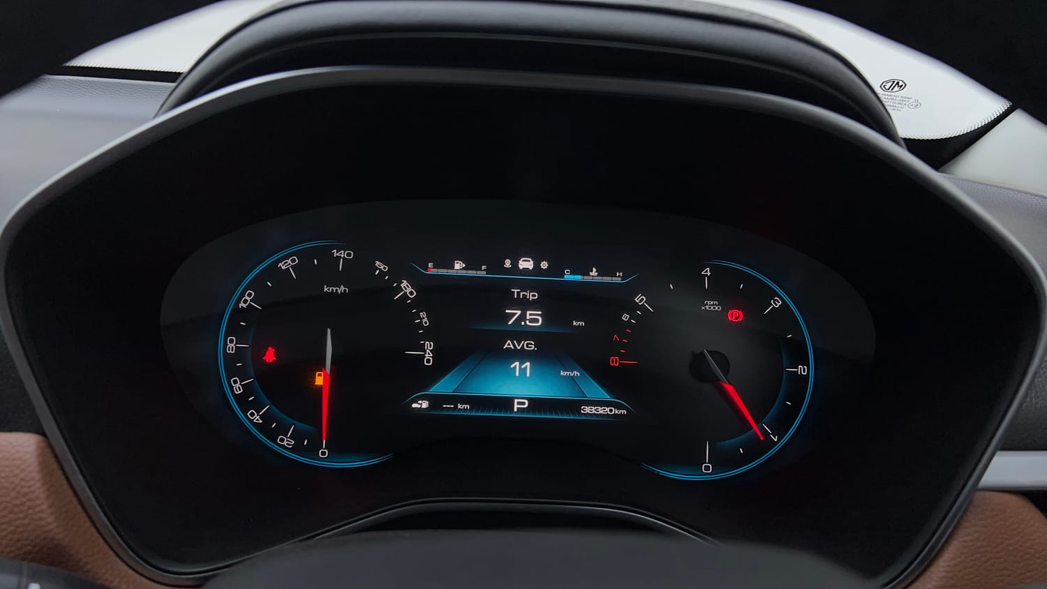 Used 2022 MG Motors Hector Plus Sharp 1.5 Petrol Turbo CVT 6-STR Petrol Automatic interior CLUSTERMETER VIEW