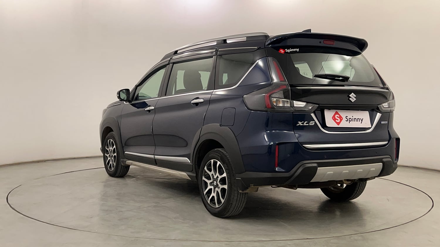 Used 2025 Maruti Suzuki XL6 Alpha Plus AT Petrol Petrol Automatic exterior LEFT REAR CORNER VIEW