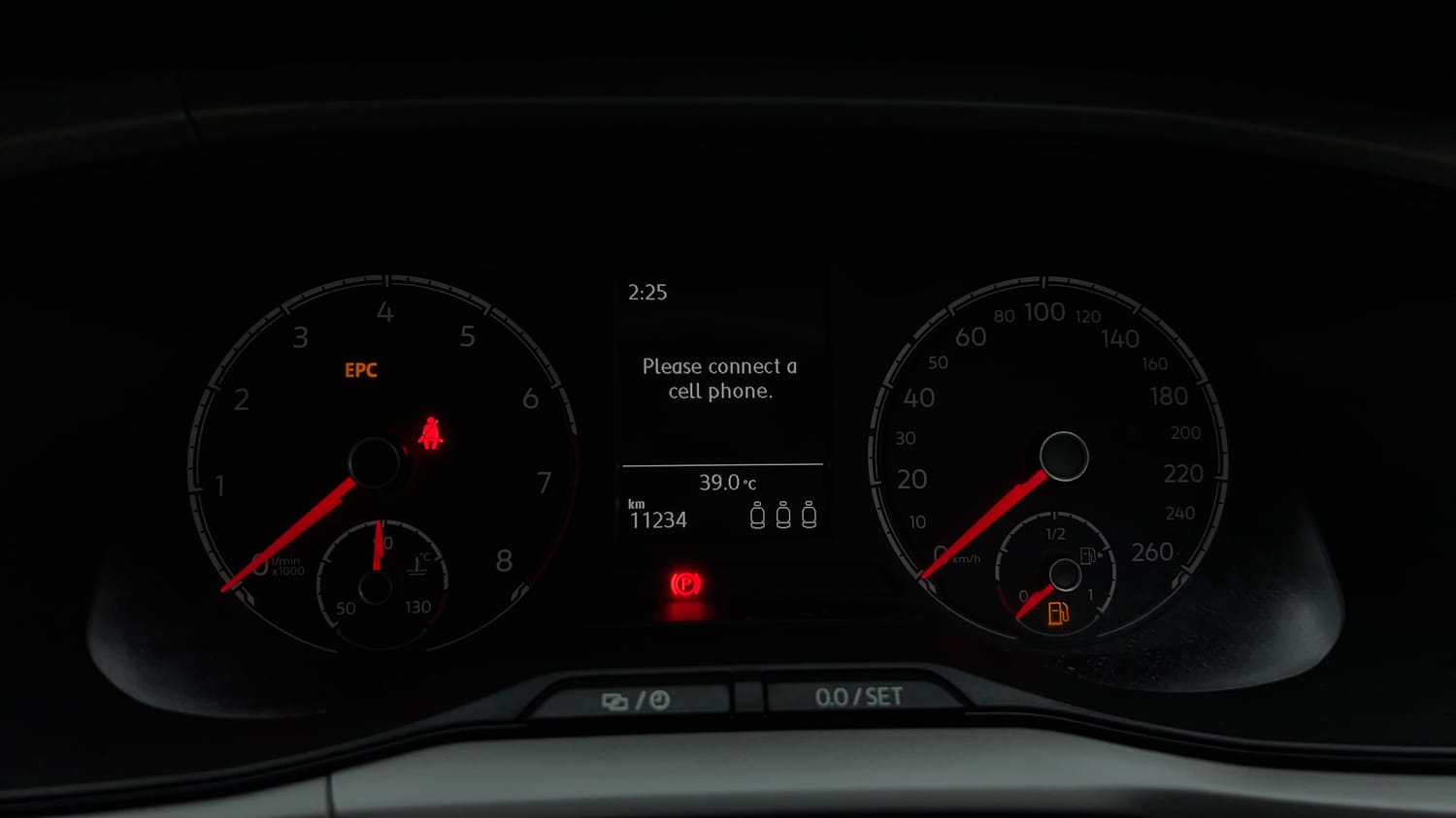 Used 2024 Volkswagen Taigun Highline 1.0 TSI MT Petrol Manual interior CLUSTERMETER VIEW