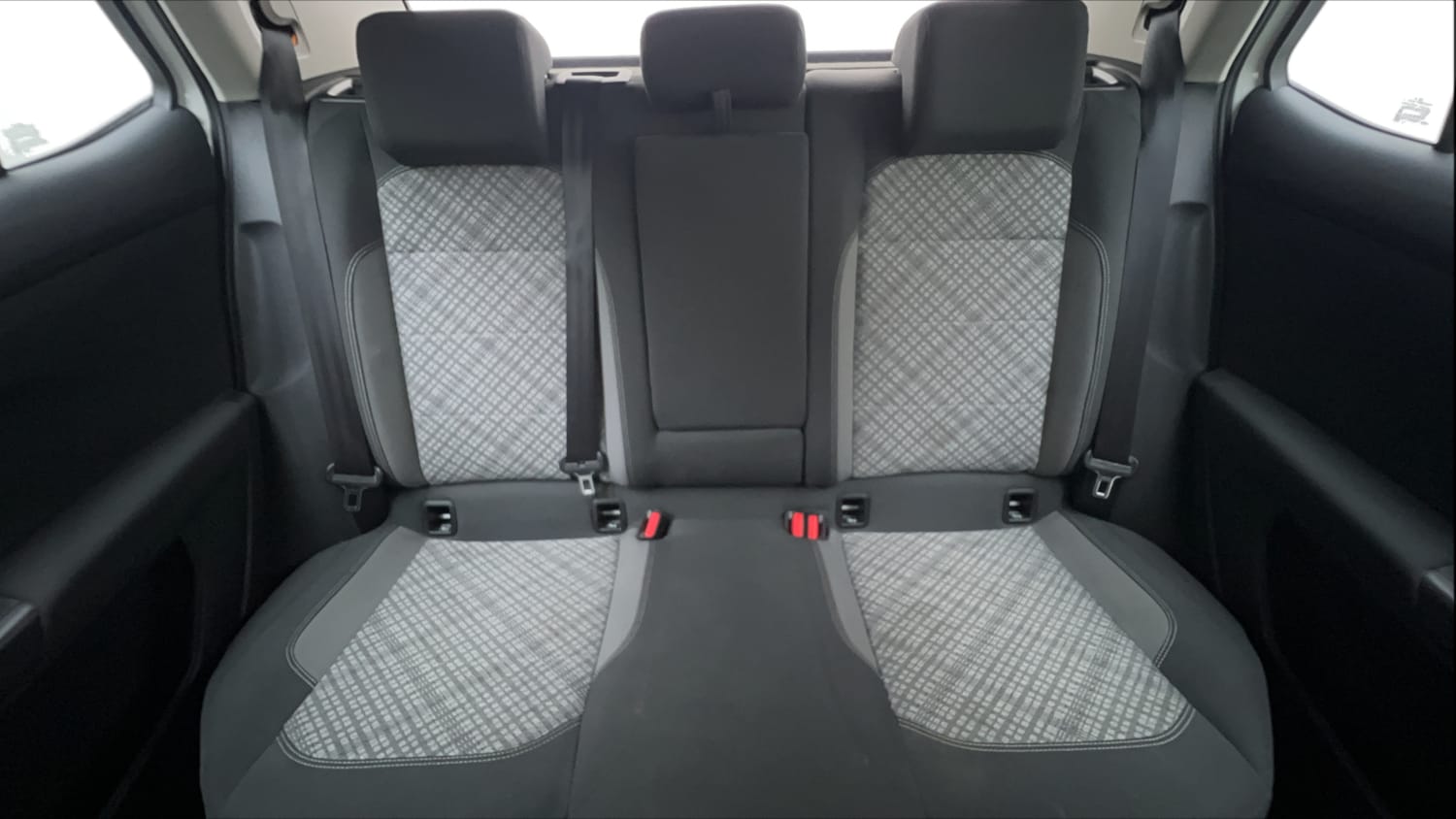 Used 2024 Volkswagen Taigun Highline 1.0 TSI MT Petrol Manual interior REAR SEAT CONDITION VIEW