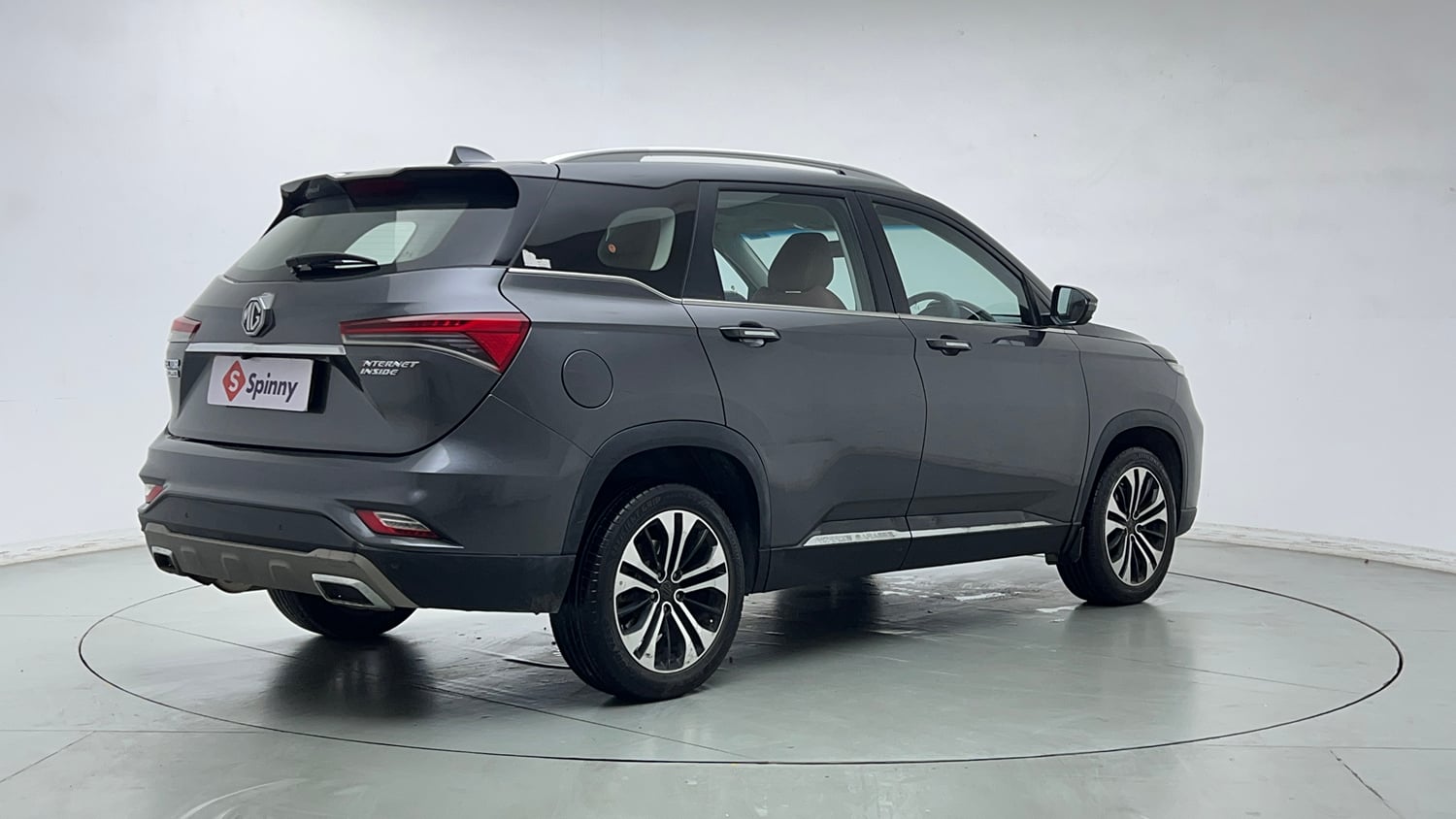 Used 2022 MG Motors Hector Plus Sharp 1.5 Petrol Turbo CVT 6-STR Petrol Automatic exterior RIGHT REAR CORNER VIEW