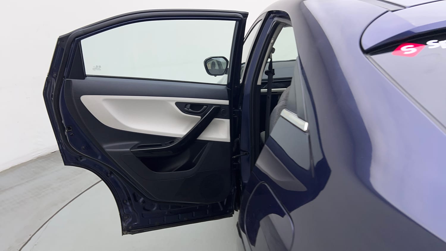 Used 2025 Tata Curvv Pure Plus S 1.2 Revotron Petrol 7DCA Petrol Automatic interior LEFT REAR DOOR OPEN VIEW