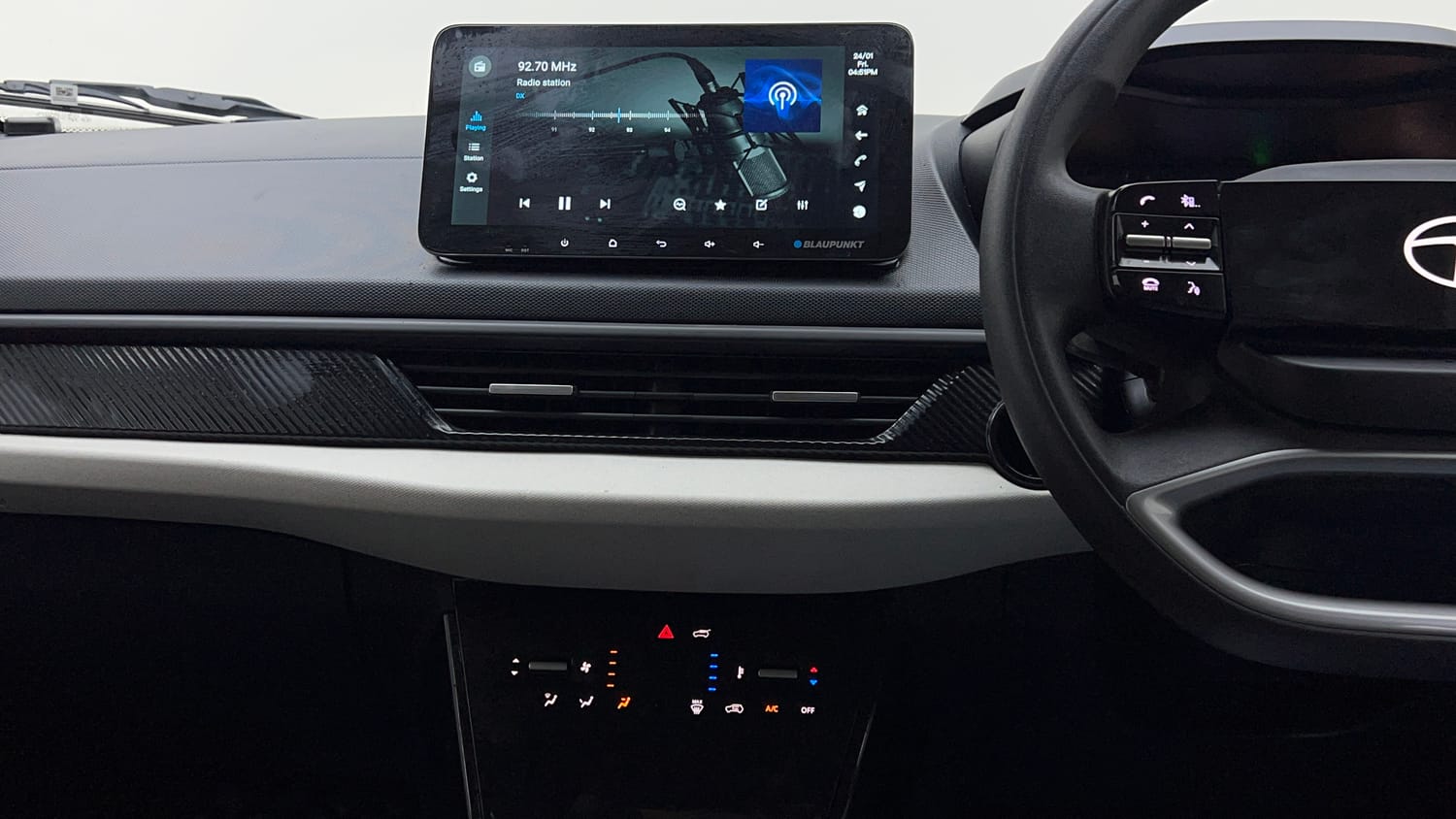 Used 2025 Tata Curvv Pure Plus S 1.2 Revotron Petrol 7DCA Petrol Automatic interior MUSIC SYSTEM & AC CONTROL VIEW