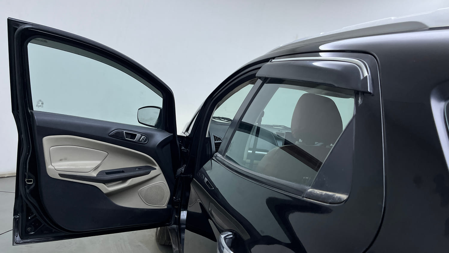 Used 2019 Ford EcoSport Titanium 1.5L Ti-VCT Petrol Manual interior LEFT FRONT DOOR OPEN VIEW