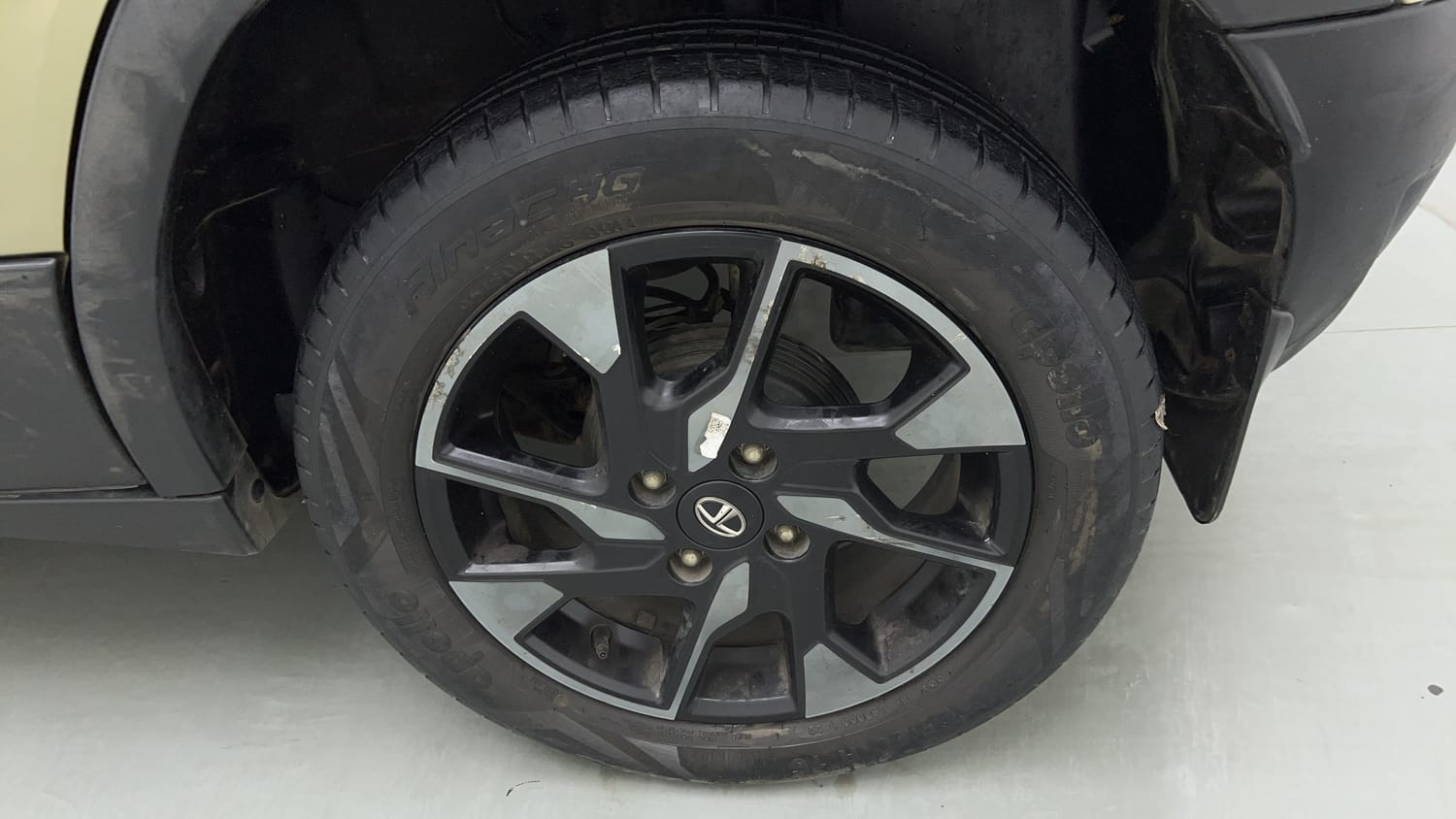 Used 2022 Tata Punch CREATIVE KAZIRANGA EDITION CNG (OUTSIDE FITTED) Cng Manual tyres LEFT REAR TYRE RIM VIEW
