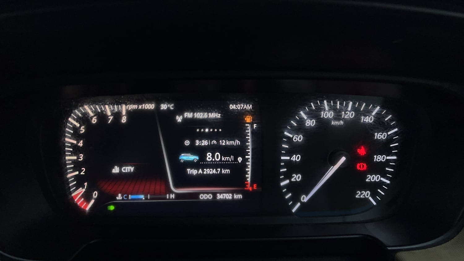 Used 2022 Tata Punch CREATIVE KAZIRANGA EDITION CNG (OUTSIDE FITTED) Cng Manual interior CLUSTERMETER VIEW