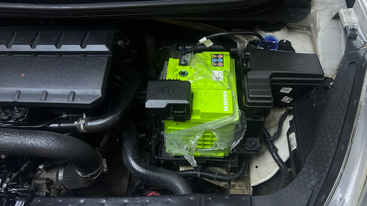 Used 2021 Hyundai Aura SX Plus 1.0 Petrol Petrol Manual engine ENGINE LEFT SIDE VIEW
