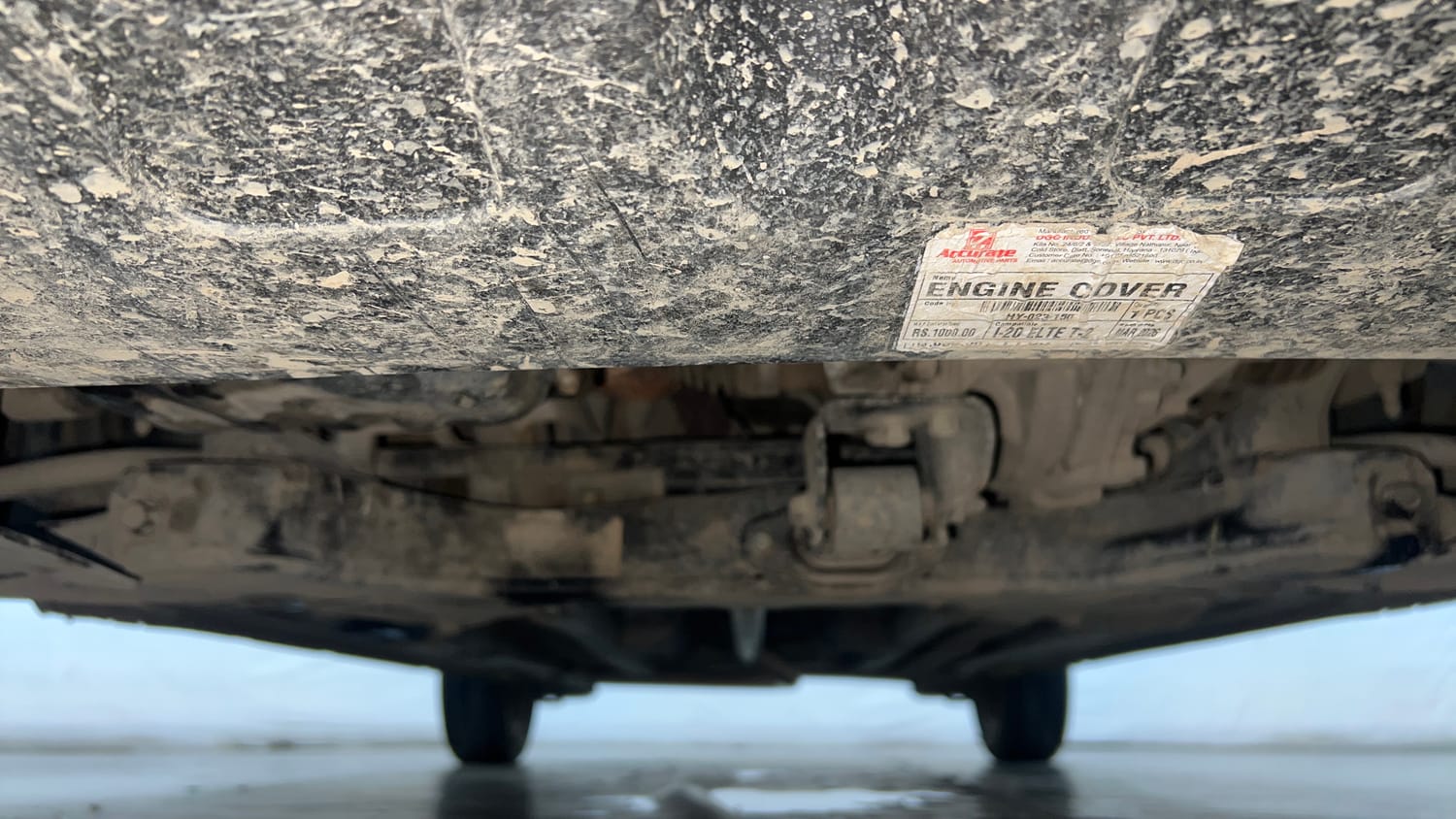 Used 2019 Hyundai Elite i20 Sportz Plus 1.2 Petrol Manual extra FRONT LEFT UNDERBODY VIEW