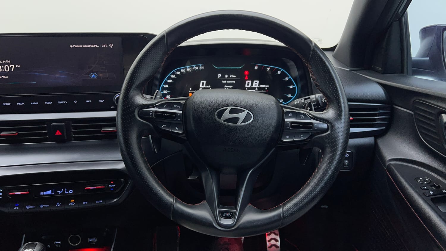 Used 2024 Hyundai i20 N Line N8 1.0 Turbo DCT Petrol Automatic interior STEERING VIEW