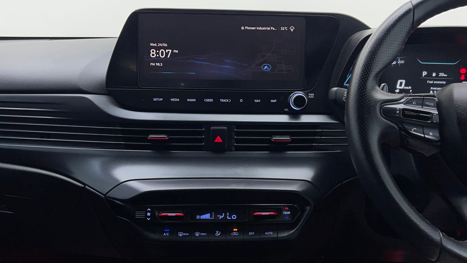 Used 2024 Hyundai i20 N Line N8 1.0 Turbo DCT Petrol Automatic interior MUSIC SYSTEM & AC CONTROL VIEW