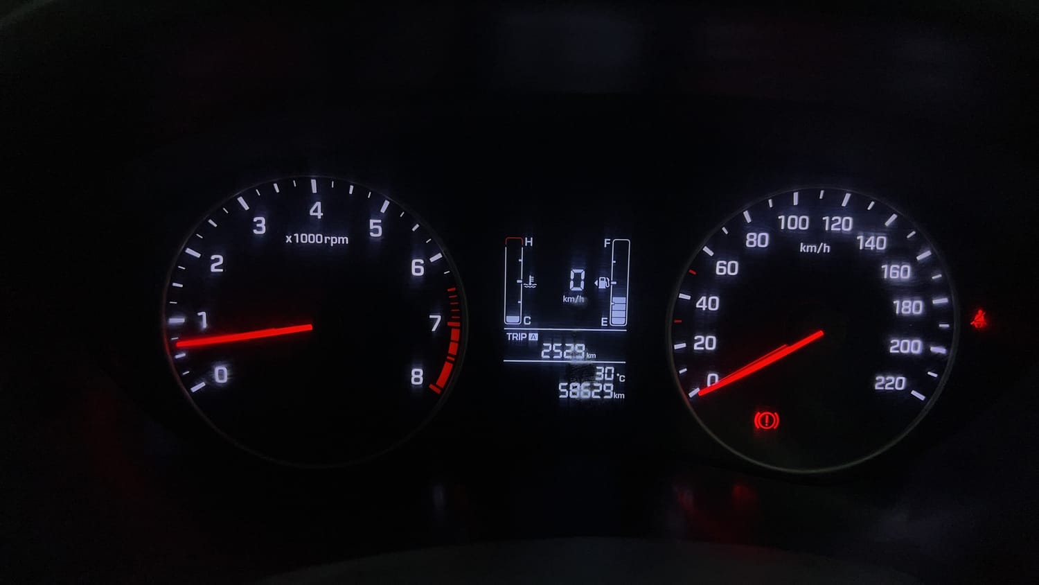 Used 2019 Hyundai Elite i20 Sportz Plus 1.2 Petrol Manual interior CLUSTERMETER VIEW