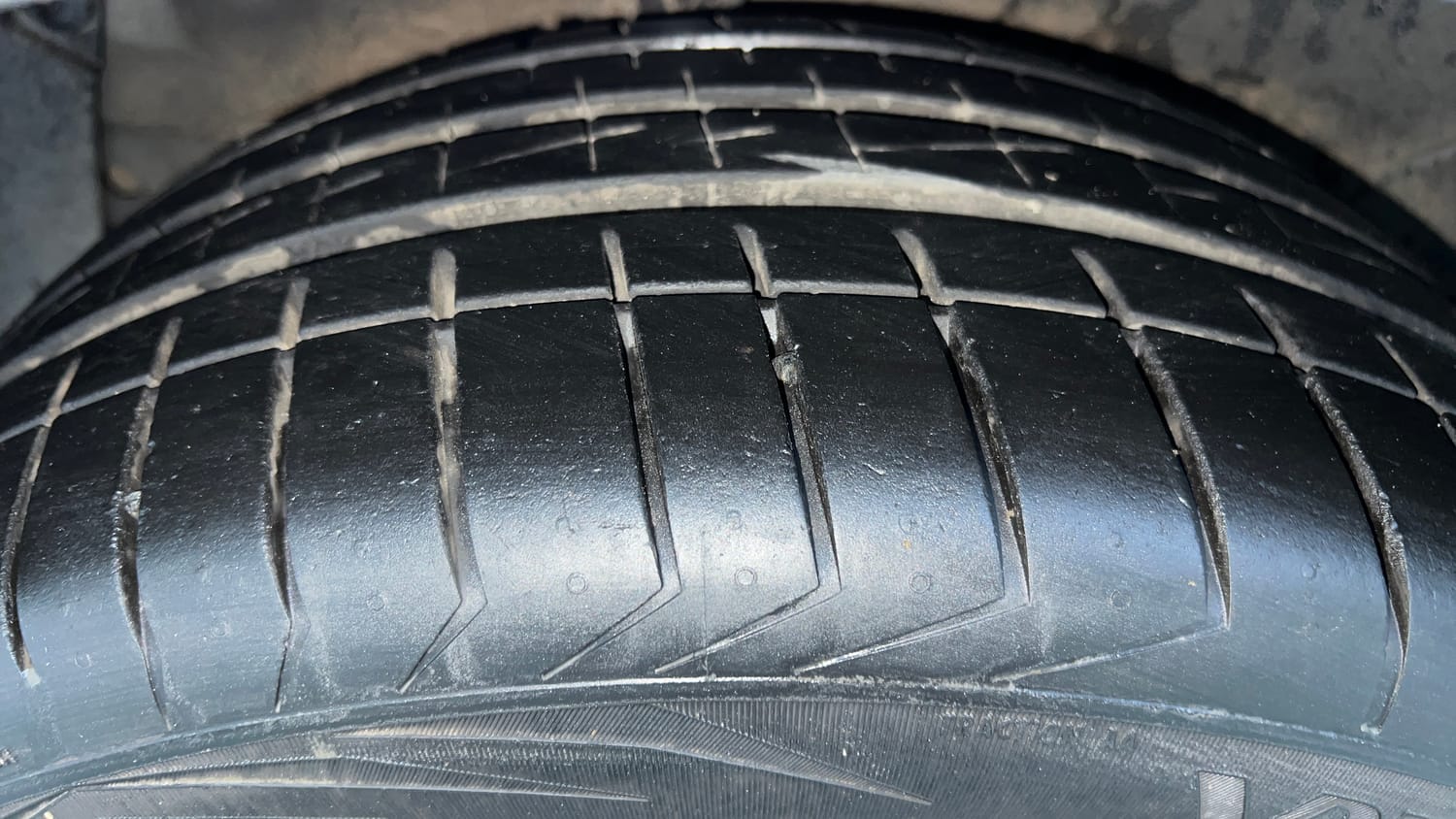 Used 2024 Hyundai i20 N Line N8 1.0 Turbo DCT Petrol Automatic tyres RIGHT REAR TYRE TREAD VIEW