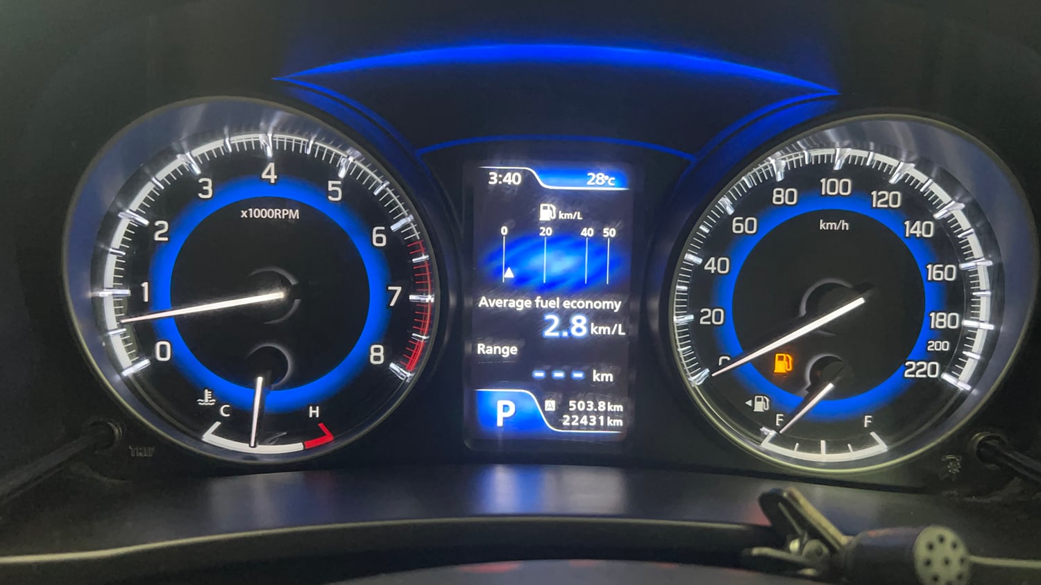 Used 2019 Maruti Suzuki Baleno Zeta 1.2 AT Petrol Automatic interior CLUSTERMETER VIEW