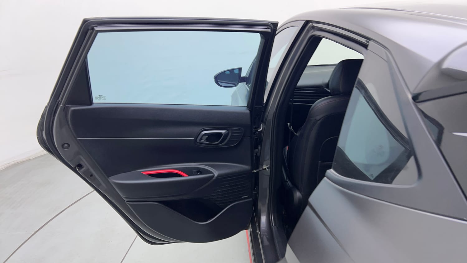 Used 2024 Hyundai i20 N Line N8 1.0 Turbo DCT Petrol Automatic interior LEFT REAR DOOR OPEN VIEW