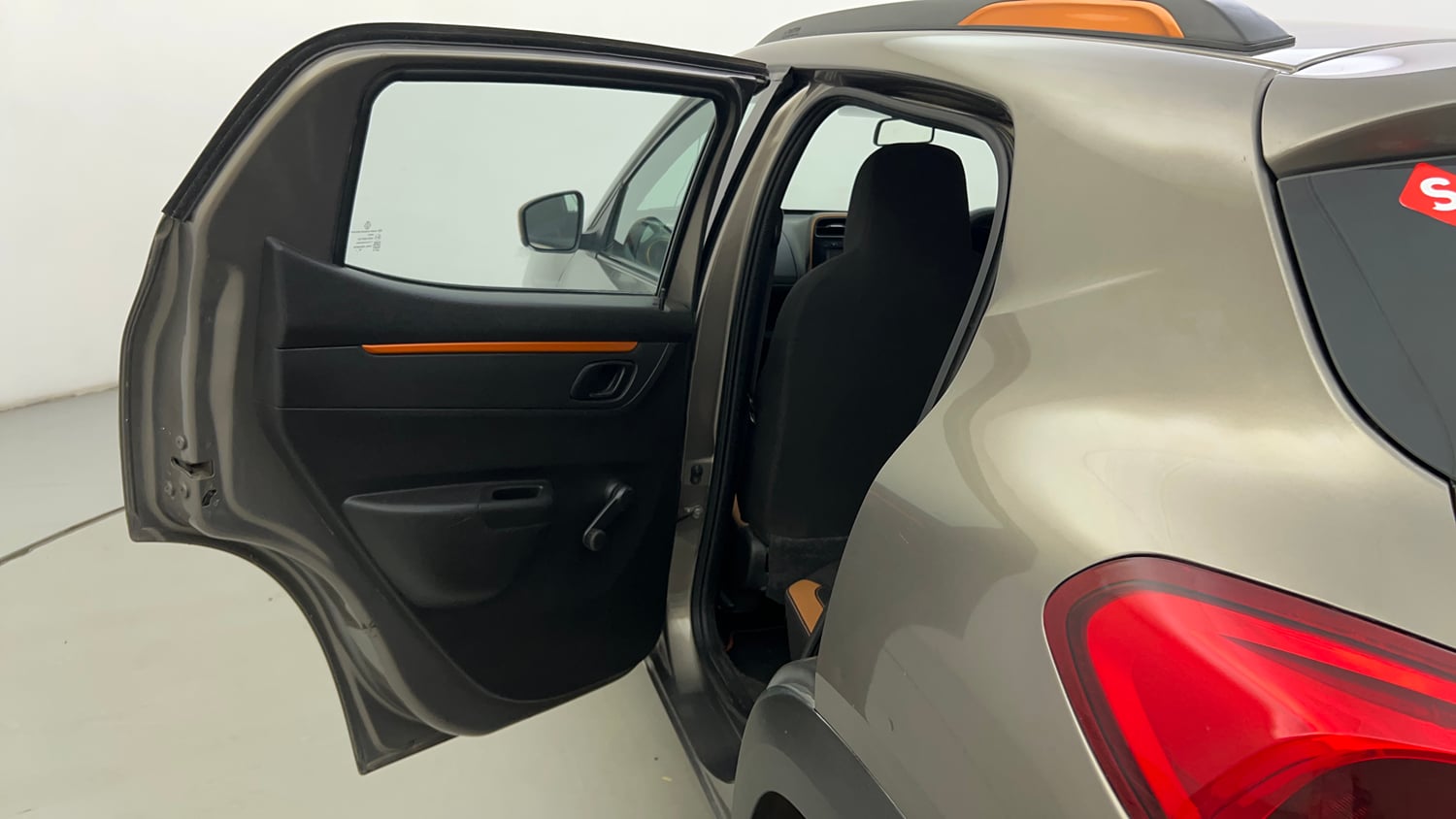 Used 2017 Renault Kwid CLIMBER 1.0 AMT Petrol Automatic interior LEFT REAR DOOR OPEN VIEW