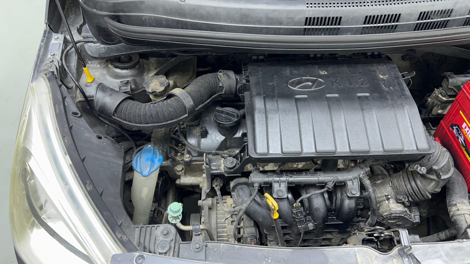 Used 2014 Hyundai Grand i10 Sportz 1.2 Kappa VTVT Petrol Manual engine ENGINE RIGHT SIDE VIEW