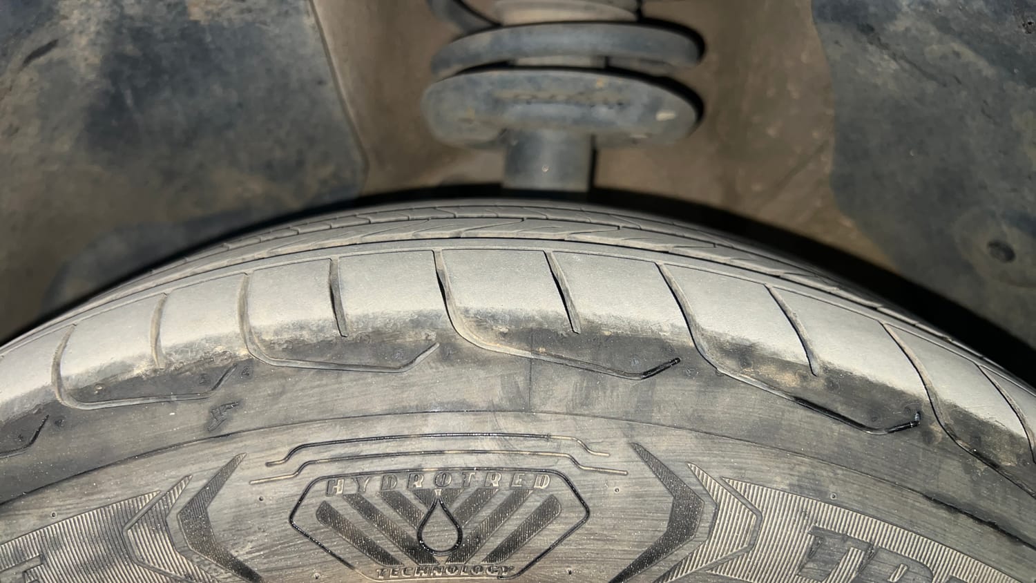 Used 2019 MG Motors Hector Sharp 1.5 DCT Petrol Petrol Automatic tyres LEFT FRONT TYRE TREAD VIEW